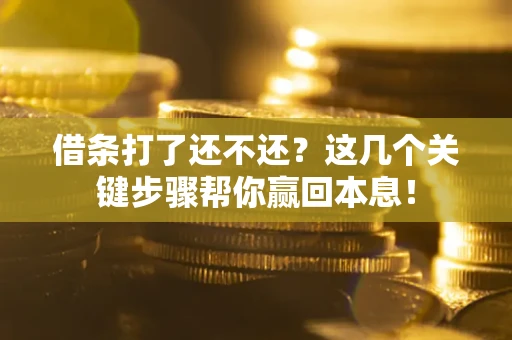 北京借条打了还不还？这几个关键步骤帮你赢回本息！