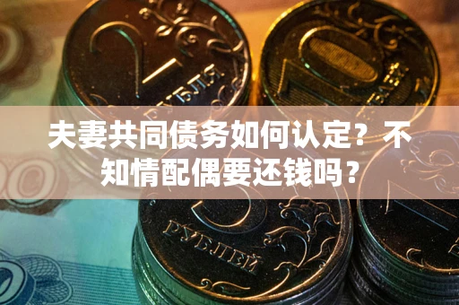 北京夫妻共同债务如何认定？不知情配偶要还钱吗？