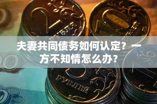 北京夫妻共同债务如何认定？一方不知情怎么办？