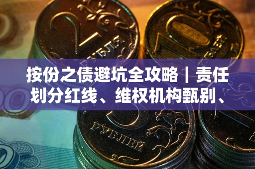 北京按份之债避坑全攻略｜责任划分红线、维权机构甄别、纠纷处理全流程拆解