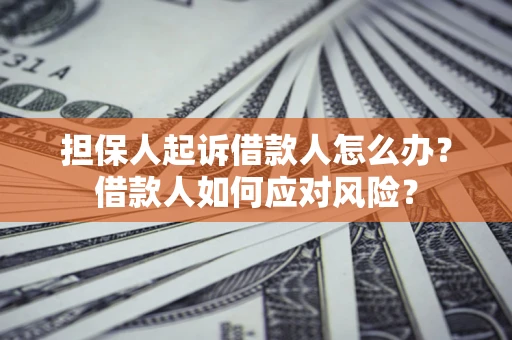 北京担保人起诉借款人怎么办？借款人如何应对风险？