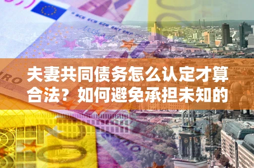 北京夫妻共同债务怎么认定才算合法？如何避免承担未知的债务风险？